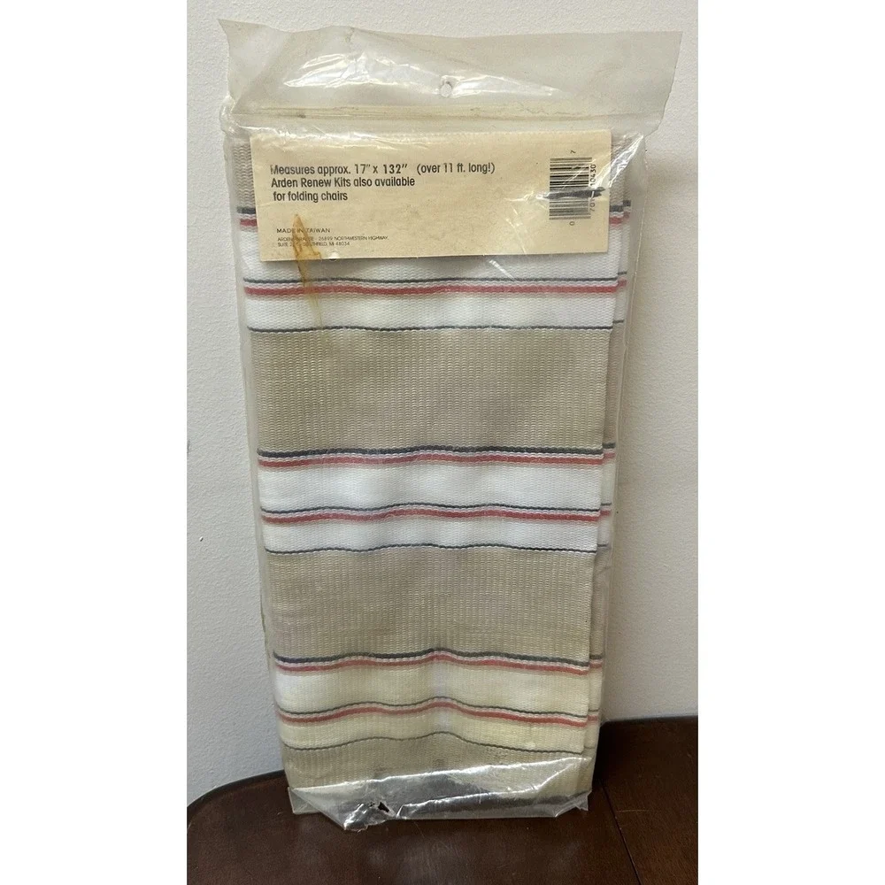 Vintage Lawn Garden Lace on Lounge Chair Webbing Fabric Renew Kit NEW NOS